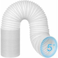 Detailed information about the product Portable AC Hose 130mm 5Inch Anti Clockwise Thread Air Conditioner Duct Extendable 2M PVC Support Counter-Clockwise Conditioning