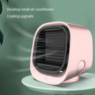 Detailed information about the product Portable Air Conditioner Fan, 3 Speed Rechargeable Evaporative Air Cooler, Mini AC Desktop Fan for Room Home Bedroom Office Indoor Outdoor Color Pink
