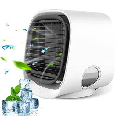 Portable Air Conditioner Fan Mini Evaporative AC Conditioning Personal Cooling 3 Wind Speed Cooler for Home Bedroom Office Table Desktop