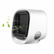 Detailed information about the product Portable Air Conditioner Fan Rechargeable Evaporative Cooler 3 Speed Mini AC Conditioning Desktop Room Home Bedroom Office Indoor Outdoor White