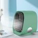 Portable Air Conditioner Fan,3 Speed Rechargeable Evaporative Air Cooler,Mini AC Desktop Fan for Room Home Bedroom Office Indoor Outdoor Col Green. Available at Crazy Sales for $34.99