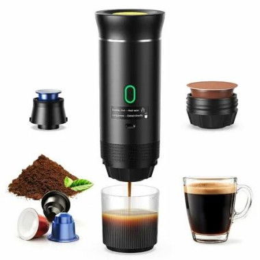 Portable Battery Coffee Maker Espresso Machine,20 Bar Nano Car Travel Coffee Mini Espresso Machines Self-Heating Electric Espresso Maker