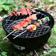 Detailed information about the product Portable BBQ Grill Round Barbecue Rack Stainless Steel Mini BBQ Charcoal Grill Camping Barbecue Tool Charcoal Grill For Camping