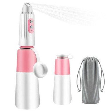 Portable Bidet Electric Rechargeable Mini Handheld Travel Bidet Sprayer With Travel Bag For Personal Cleaning Women And Men Baby & Postpartum Essentials (Pink)