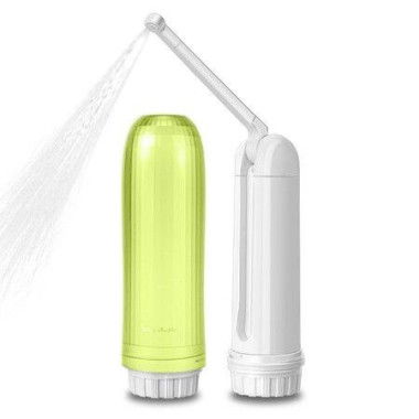 Portable Bidet Mini Foldable Handheld Personal Travel Bidet With 2 Pressure Options Electric Sprayer Toilet For Personal Hygiene Cleaning/Soothing Postpartum Care/Perineal & Hemorrhoid Treatment (Green)