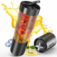 Detailed information about the product Portable Blender,Personal Size Blender for Shakes and Smoothies with 6 Ultra Sharp Blades,16 Oz Mini Blender USB Rechargeable Magnetic for Travel/Picnic/Office/Gym (Black)