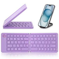 Detailed information about the product Portable Bluetooth Folding Keyboard for IOS/Android/Windows Tablet Mobile Phone Portable Keyboard Computer Accessories Color Purple