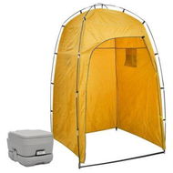 Detailed information about the product Portable Camping Toilet with Tent 10+10 L