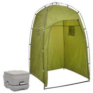 Detailed information about the product Portable Camping Toilet with Tent 10+10 L