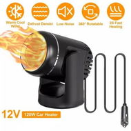 Detailed information about the product Portable Car Defroster Heater Rapid Heating Dryer Windshield Hot Fan Warmer Air Blower Electric Window Demister 12V 130W Cigarette Plug Black