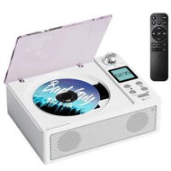 Detailed information about the product Portable CD Player Bluetooth with Remote Control,Rechargeable Music Player Built-in FM Radio,Stereo Speaker Support USB AUX TF,White
