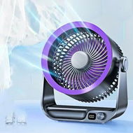Detailed information about the product Portable Cordless Air Circulator Fan,Cooling for Bedroom Desktop Kitchen Living Room,Powerful Cooling,Adjustable Speed with Wall Sticker,Purple