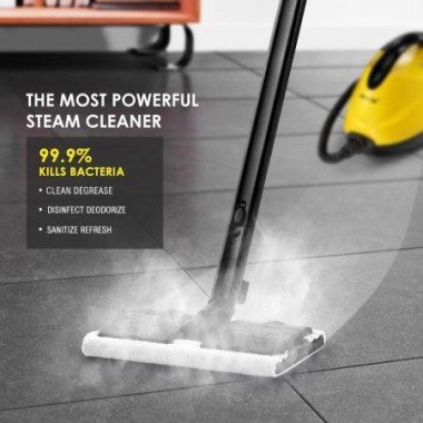 Portable Deep-Effective Cleaning Steam Mop Cleaner With Multi Nozzles For Floors Windows Glass Taps And Tiles.