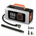 Portable Dual Cylinder Tire Inflator Air Compressor, Large Battery 6X Faster Inflation, Digital Pressure Gauge & LED Light for Bike Car. Available at Crazy Sales for $24.56