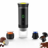 Detailed information about the product Portable Electric Espresso Machine,Rechargeable Portable Camping Coffee Maker,For Ground and Capsule Coffee,For Travel,Camping,Office Color Black