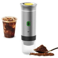 Detailed information about the product Portable Electric Espresso Machine,Rechargeable Portable Camping Coffee Maker,For Ground and Capsule Coffee,For Travel,Camping,Office Color Silver