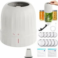 Detailed information about the product Portable Electric Mason Jar Vacuum Sealer Automatic Air Pump USB Rechargeable For Food Storage Color White