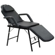 Detailed information about the product Portable Facial Treatment Chair Faux Leather 185x78x76 cm Black