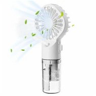 Detailed information about the product Portable Fan, Handheld Fan with Water Mist Spray Desk Fan 4 Speed Face Steamer Fan USB Spray Cooling Fans with Clear Water Tank for Outdoor Indoor White