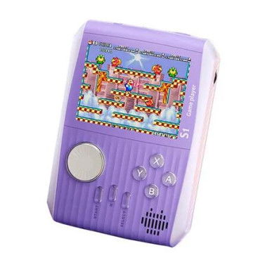 Portable Handheld Games Retro Mini Video Games, Handheld Game Console with 666 Classical Games 3.0 Inch Screen, Birthday Gift for Kids, Purple