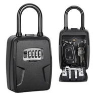 Detailed information about the product Portable Key Lock Box, Lock Box Wall Mounted for House Key, Car Keys, 6 Key Capacity, Weatherproof Resettable Code