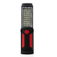 Detailed information about the product Portable LED Multi-Use Magnetic Flashlight with Hanging Hook, Waterproof Work Flashlight for Car Repair Household Blackout and Emergency (Red)