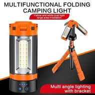 Detailed information about the product Portable LED Work Light Rotatable Lighting Head Camping Tent Light with Telescopic Tripod