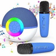 Detailed information about the product Portable Mini Karaoke Machine for Kids, Bluetooth Speaker with Wireless Microphone,MP3 Player,Perfect for Birthday and Family Parties(2 Mic)