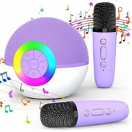 Detailed information about the product Portable Mini Karaoke Machine for Kids, Bluetooth Speaker with Wireless Microphone,MP3 Player,Perfect for Birthday and Family Parties(2 Mic)