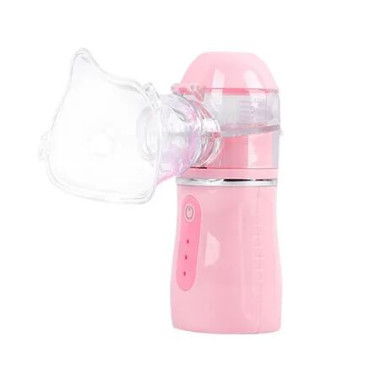 Portable Nebulizer with 3 Adjustable Speed, for Teens and Kids, Rechargeable Handheld Nebulizer for Breathing (Full Pink)