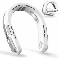 Detailed information about the product Portable Neck Fan Rechargeable 360 Degree Cooling Personal Fan 3 Speeds Foldable Quiet Wearable Fan for Travel Outdoor Indoor (Grey)