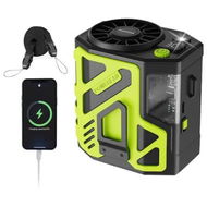 Detailed information about the product Portable Personal Fan Rechargeable 6000mAh, Body Fans with 100 Speeds Faster Cooling, Clip on Fans 24H Hands-Free Keeping Cool (Green)