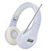 Portable Personal FM Radio Headphones with Best Reception, Wireless Headset FM Radio Ear Muffs for Walking, Jogging, White. Available at Crazy Sales for $24.95