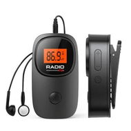 Detailed information about the product Portable Pocket Mini FM Radio with Clip, Clear LCD Display and Battery Operated Digital Radio for Walking Jogging Meeting