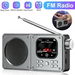 Portable Radio with Bluetooth 5.3,Battery Operated Radio with 30H Autonomy, FM with Screen,Alarm and Headphone Jack Digital Radio for Home Camping-64GB. Available at Crazy Sales for $54.99