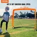 Portable Soccer Goal 1.2x0.9M Kids Backyard Soccer Net Foldable Pop Up Practice Soccer Net Mini Youth Training Soccer Goal Set All-Weather Indoor Outdoor. Available at Crazy Sales for $74.95