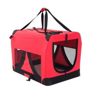 Detailed information about the product Portable Soft Dog Cage Crate Carrier L RED