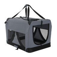 Detailed information about the product Portable Soft Dog Cage Crate Carrier XL GREY