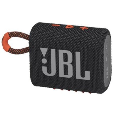 Portable Speaker with Bluetooth, Built-in Battery, Waterproof and Dustproof Feature - BLACK ORANGE