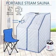 Detailed information about the product Portable Steam Sauna Full Body Spa Kit 1000W Steamer W/Foldable Chair + Remote Control