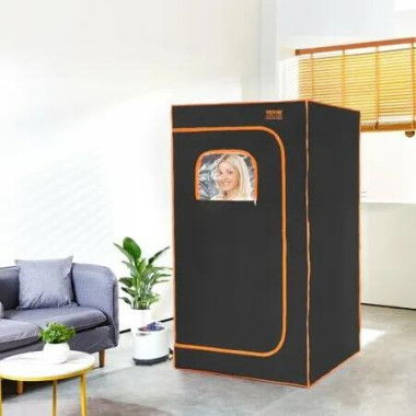 Portable Steam Sauna Tent Full Size 1000W Personal Sauna Blanket W/ Chair, 880 x 880 x 1600 mm