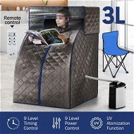 Detailed information about the product Portable Steam Sauna Therapeutic Home Sauna Full Body Spa Set With Steam Pot Portable Chair And Remote Control.