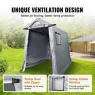 Detailed information about the product Portable Storage Shelter Garage Storage Shed 6 x 8x 7 ft & Zipper Door