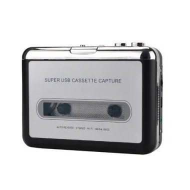 Portable Tape Player Captures MP3 Audio Music Via USB â€“ Compatible with Laptops and Personal Computers â€“ Converts Cassettes
