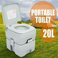 Detailed information about the product Portable Toilet 20L Camping Potty Restroom Outdoor Travel Boating Caravan Square Light Gray