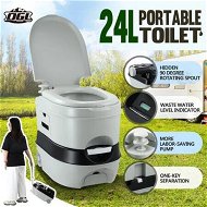 Detailed information about the product Portable Toilet Seat 24L Camping Porta Potty Movable Bathroom Commode Mobile Travel Outdoor WC with Drawstring Wheels
