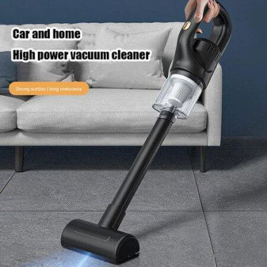 Portable Vacuum Cleaner Wireless Car Vacuum Cleaning Powerful Suction for Home Car Dual Use Cleaning Tool Color Black