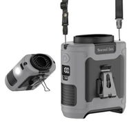 Detailed information about the product Portable Waist Fan 10000mAh Clip On Wearable Belt Rechargeable Battery 5 Speed Flashlight Neck Cooling Outdoor Camping Travel Power Bank Grey