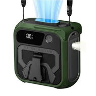 Detailed information about the product Portable Waist Fan Clip On,5-Speed Turbo 16000RPM Cooling,36H Runtime Rechargeable Fans 10000mAh with Light,Portable Fans for Camping Hiking (Green)