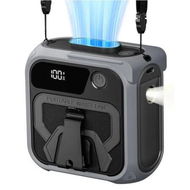 Detailed information about the product Portable Waist Fan Clip On,5-Speed Turbo 16000RPM Cooling,36H Runtime Rechargeable Fans 10000mAh with Light,Portable Fans for Camping Hiking (Grey)